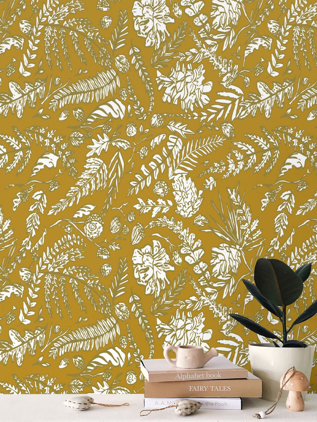 Averly Gold Wallpaper