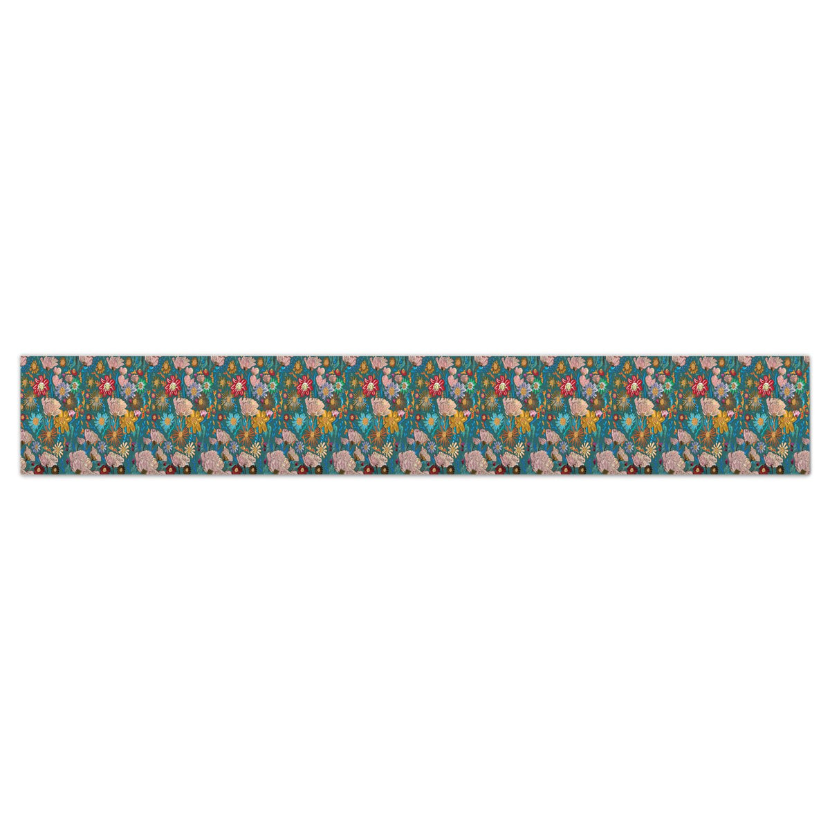 Poppy Teal Wallpaper Border