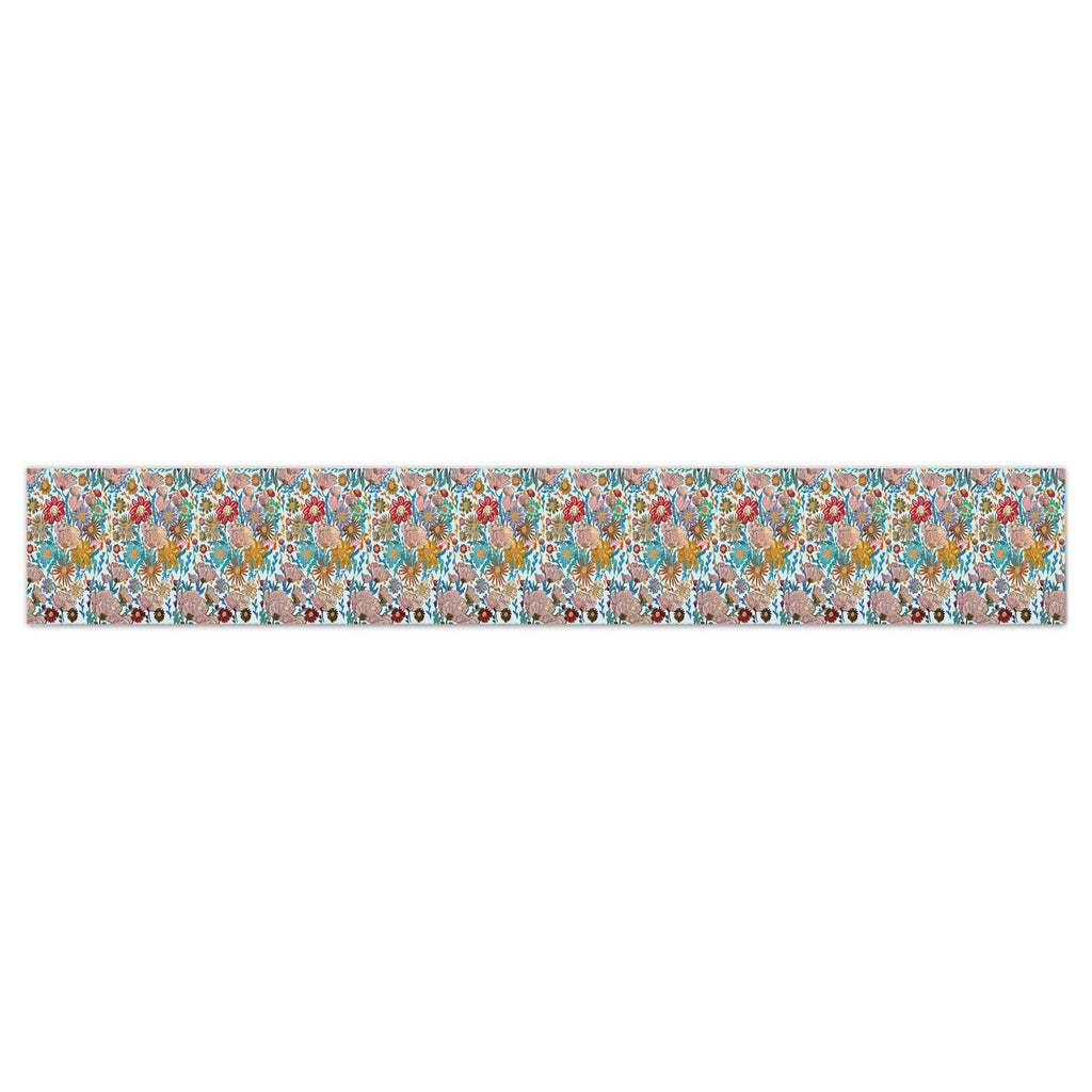 Poppy Frosted Blue Wallpaper Border