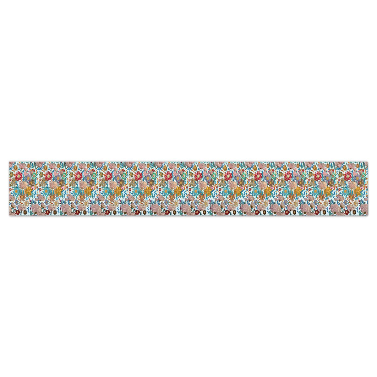 Poppy Frosted Blue Wallpaper Border