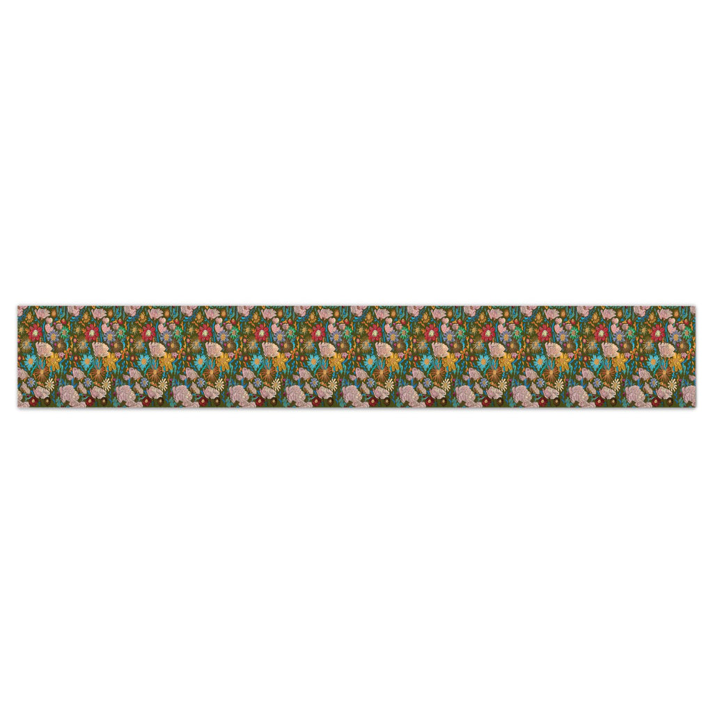 Poppy Green Wallpaper Border