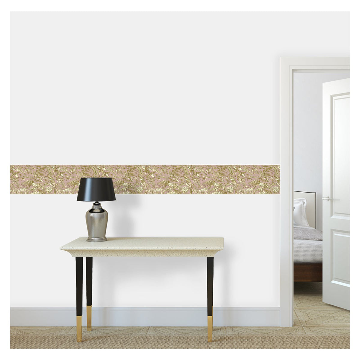 Averly Pink Wallpaper Border