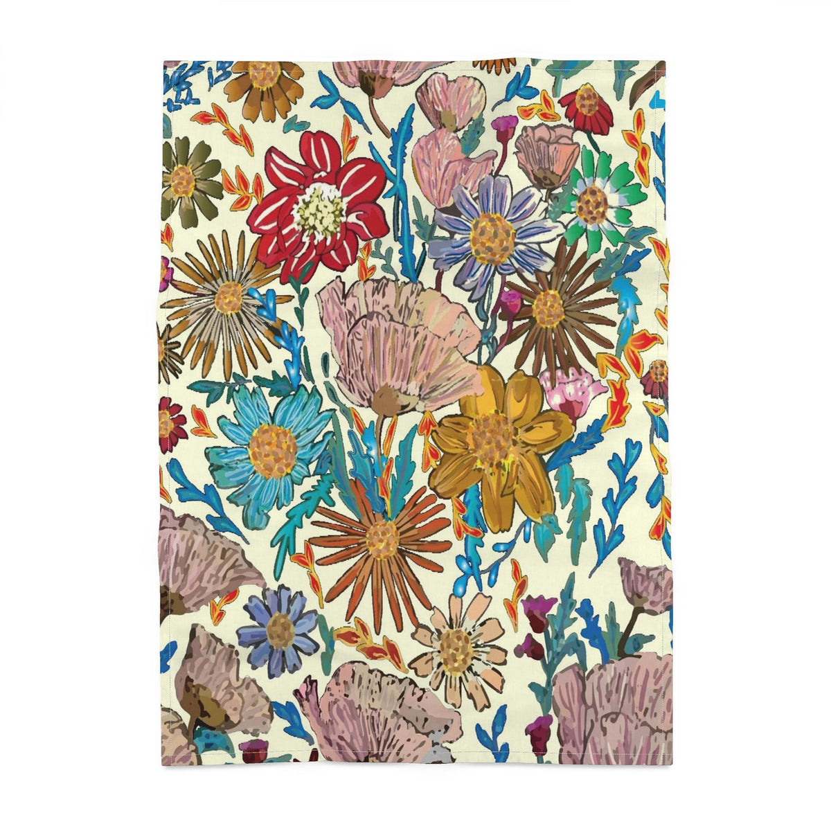 Poppy Ivory Tea Towel