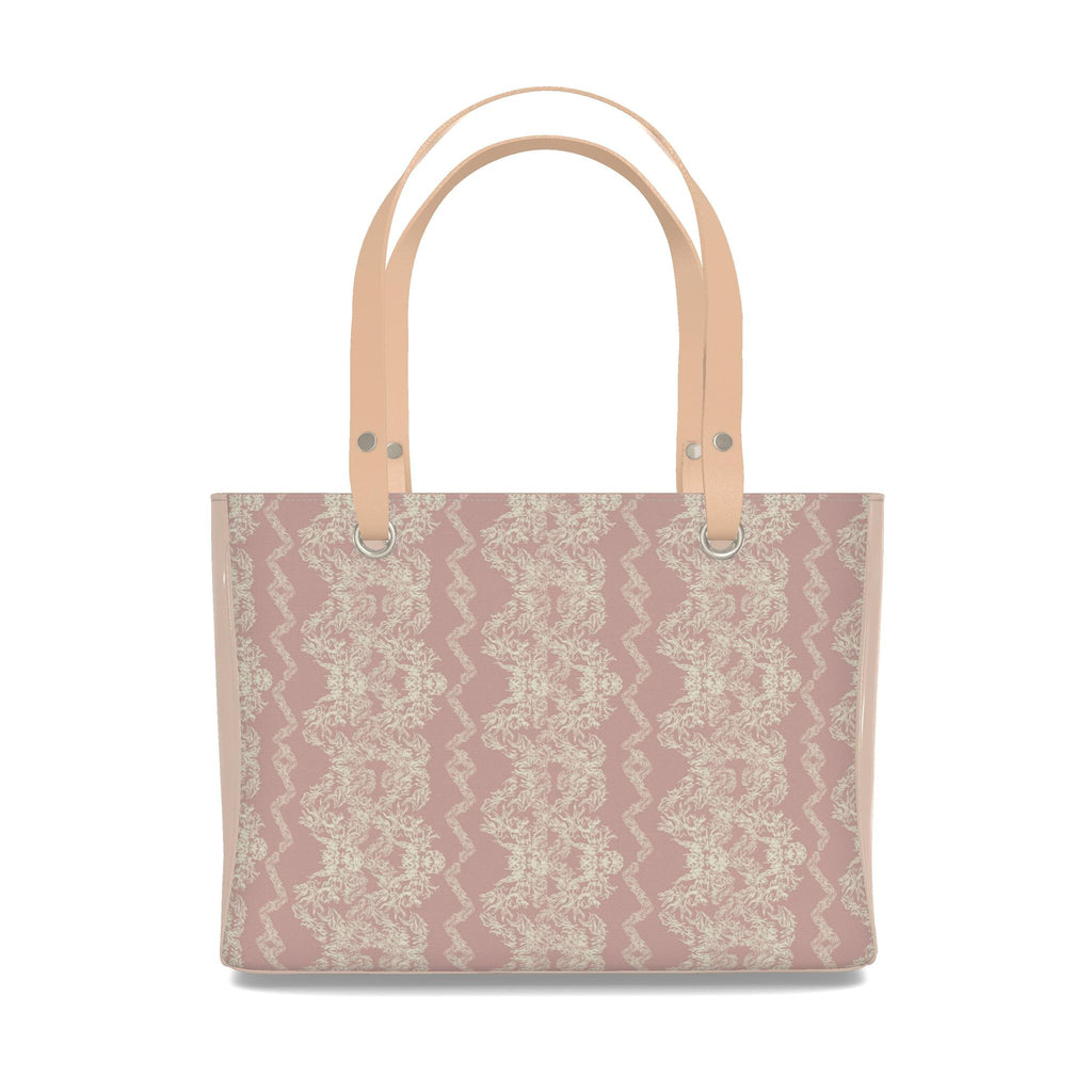 Clara Blush Pink Lace Pattern - Handbag