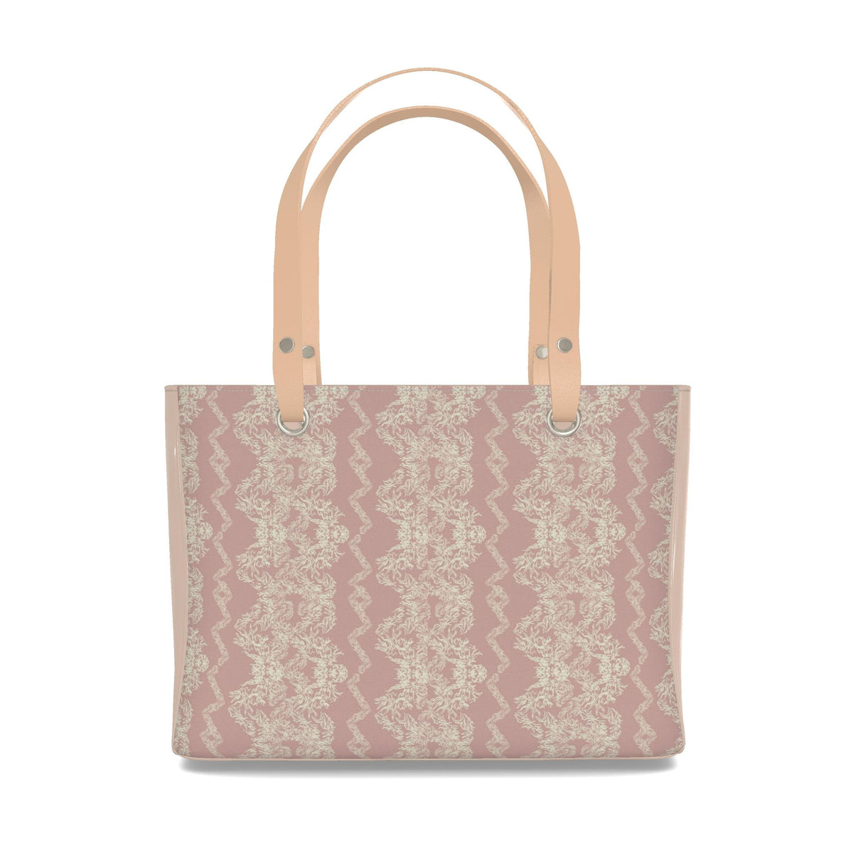 Clara Blush Pink Lace Pattern - Handbag