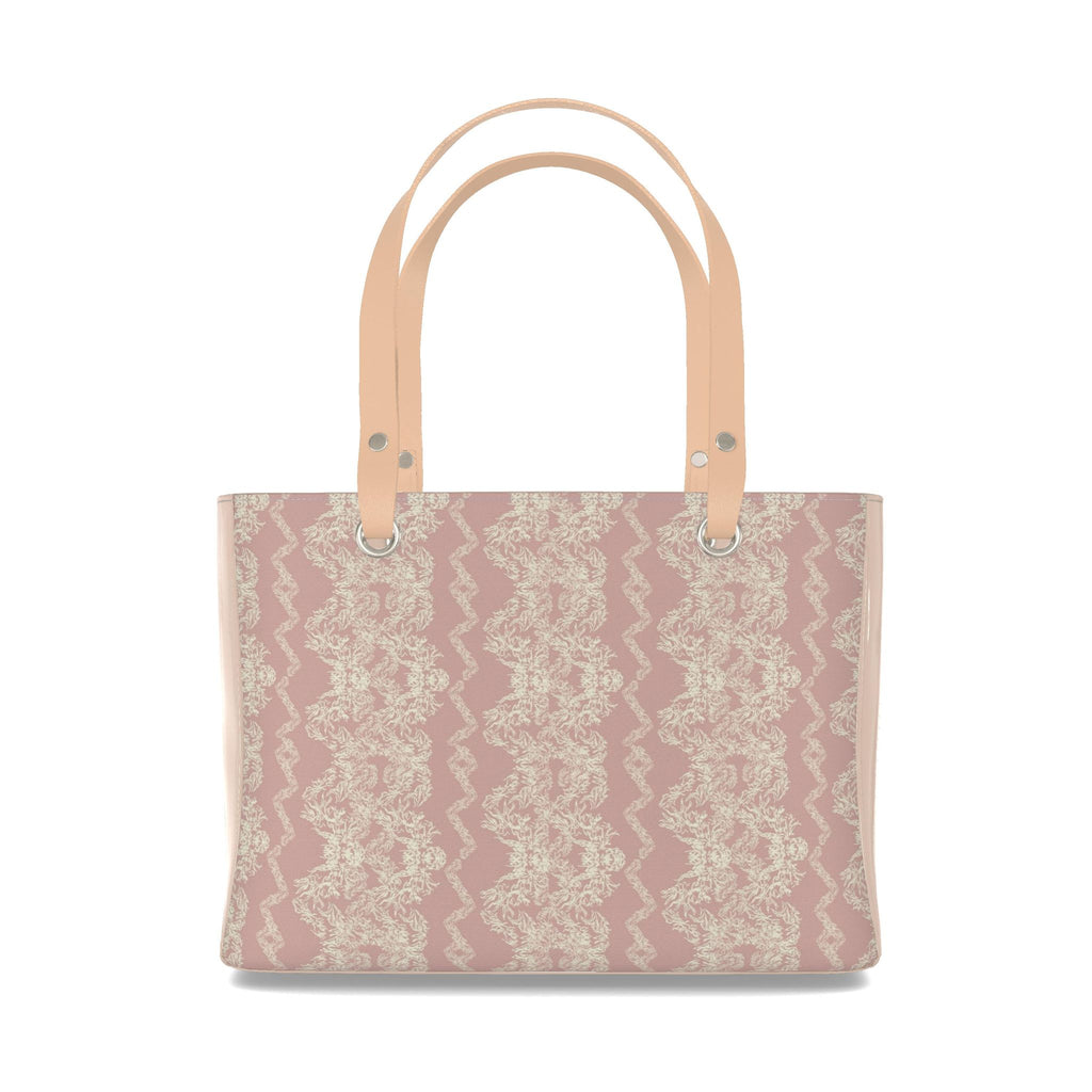 Clara Blush Pink Lace Pattern - Handbag