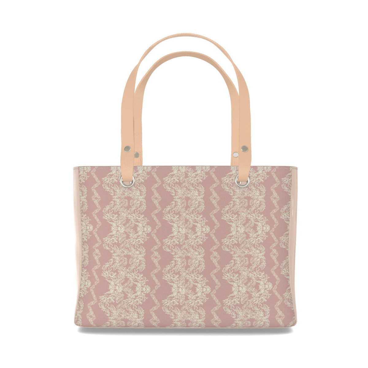 Clara Blush Pink Lace Pattern - Handbag