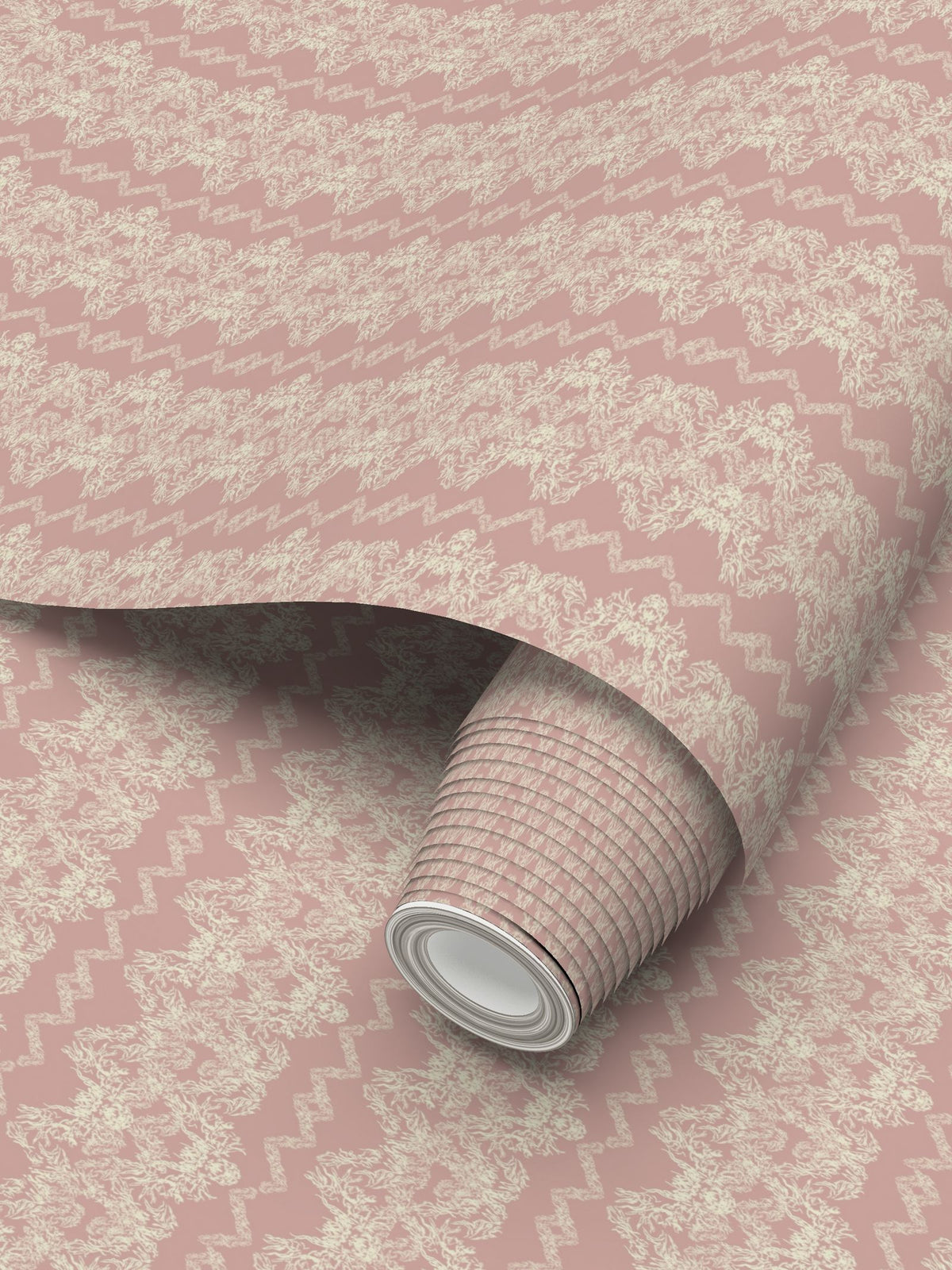 Clara- blush lace Repeat Pattern Wallpaper